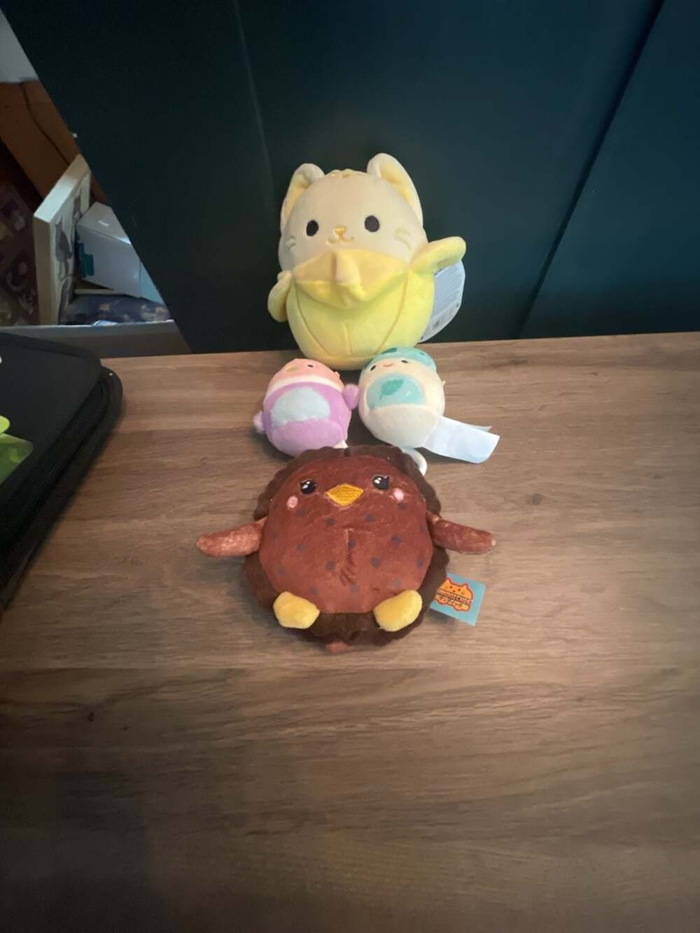 Squishmallows Lot: 6-Inch Banana Cat and 3 Piece Plush Bundle